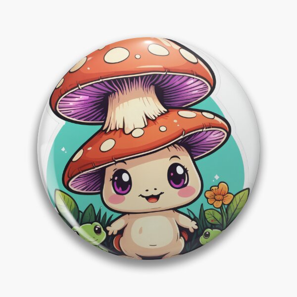 Item preview, Cottagecore Mushroom Character 80s Synthwave Style – Mushroom lover gift designed and sold by michallechowicz.
