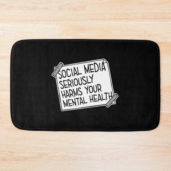 Item preview, Social Media Seriously Harms Your Mental Health designed and sold by shirt-o-mat.
