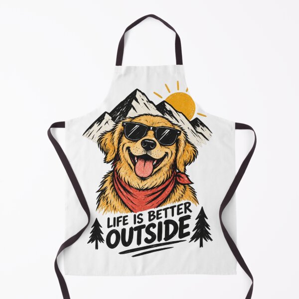 Item preview, Life Is Better Outside Happy Dog designed and sold by Houldi.
