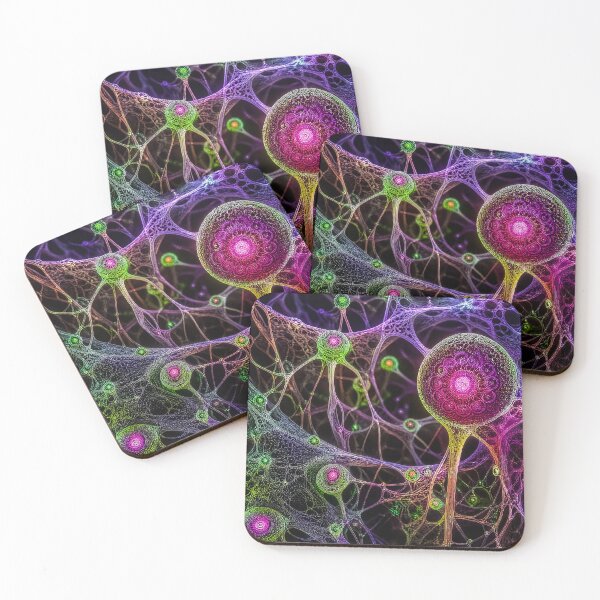 Item preview, Neural Network Bioluminescent Organic Web | Microcosmos designed and sold by monkeybusiness.pt.