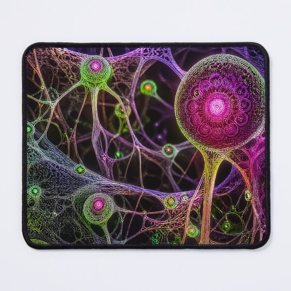 Item preview, Neural Network Bioluminescent Organic Web | Microcosmos designed and sold by monkeybusiness.pt.
