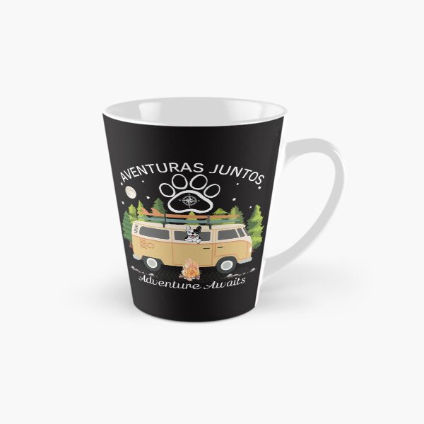 Item preview, Vanlife Dog Campervan Surfing Camping - Adventures Together Sticker designed and sold by EfectoCreativo.