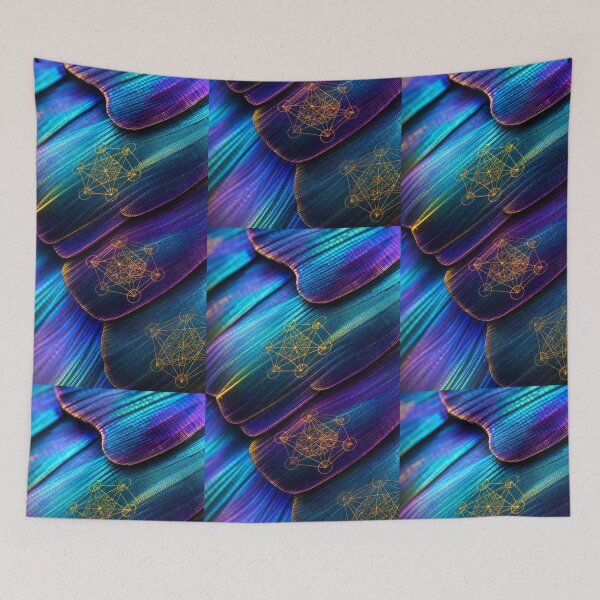 Item preview, Metatron's Cube Sacred Geometry Wings | Microcosmos designed and sold by monkeybusiness.pt.
