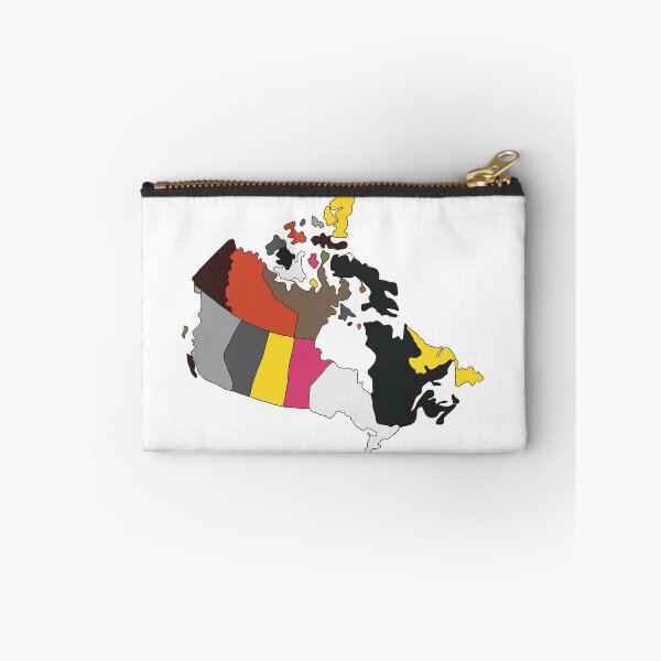 Item preview, Black & Red Provinces Canada Map - Colourful Provinces Line Art designed and sold by iampaulmorris.