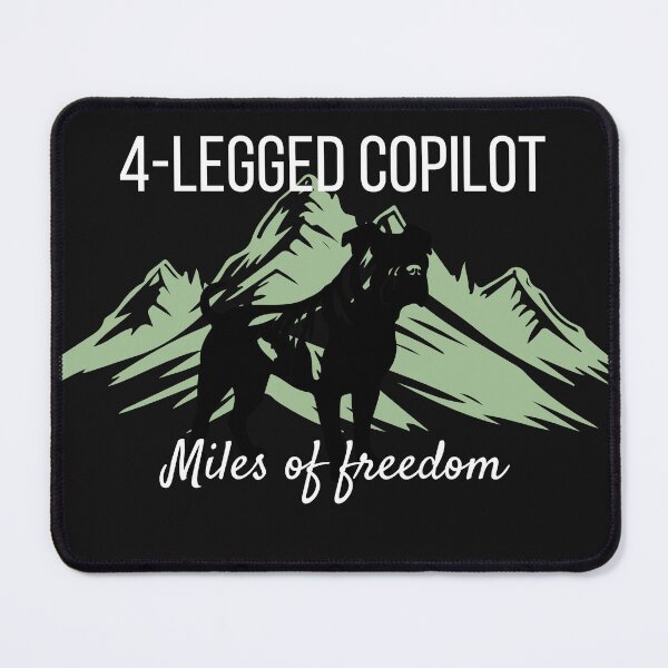 Item preview, 4 Legged Copilot Miles of Freedom Dog Camper - Vanlife Roadtrip Sticker designed and sold by EfectoCreativo.