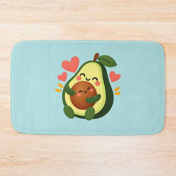 Item preview, Kawaii avocado art print, cute hugging avocado illustration, nursery wall decor designed and sold by StickyDelights.