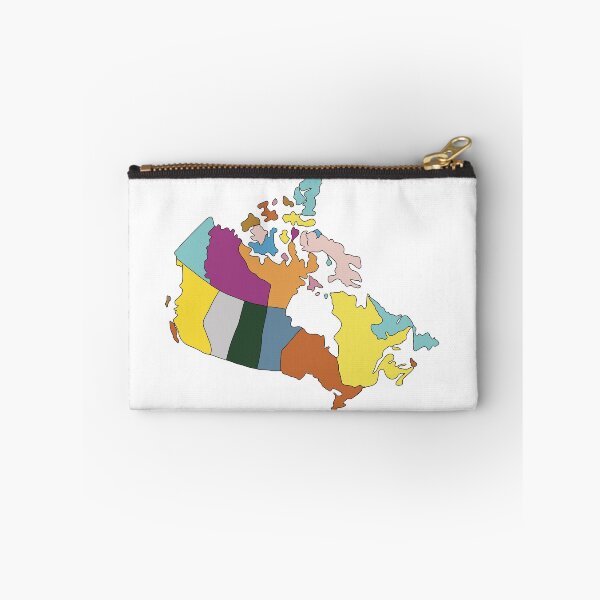 Item preview, Yellow & Blue Provinces Canada Map - Colourful Provinces Line Art designed and sold by iampaulmorris.