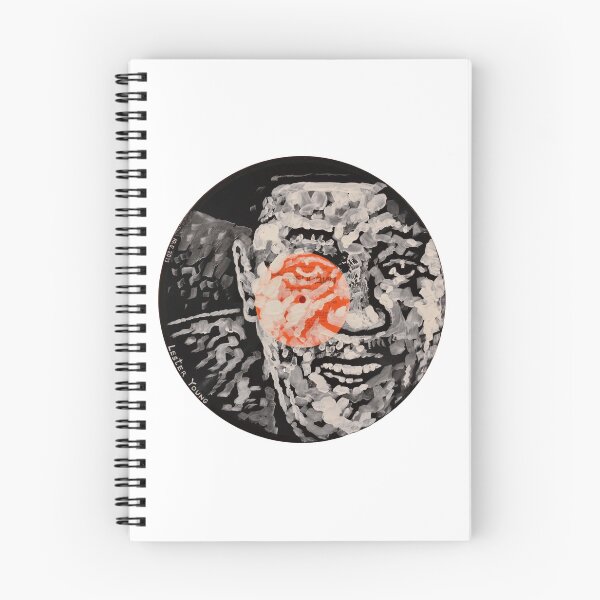 Item preview, Lester Young Pres Jazz Saxophonist Portrait Painted on Vinyl Record Wall Art – Facevinyl #101 designed and sold by Yurii Yermolenko.