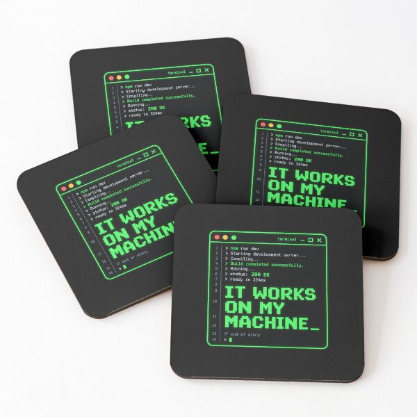 Item preview, It Works On My Machine - Funny Programmer designed and sold by Ridaelb.