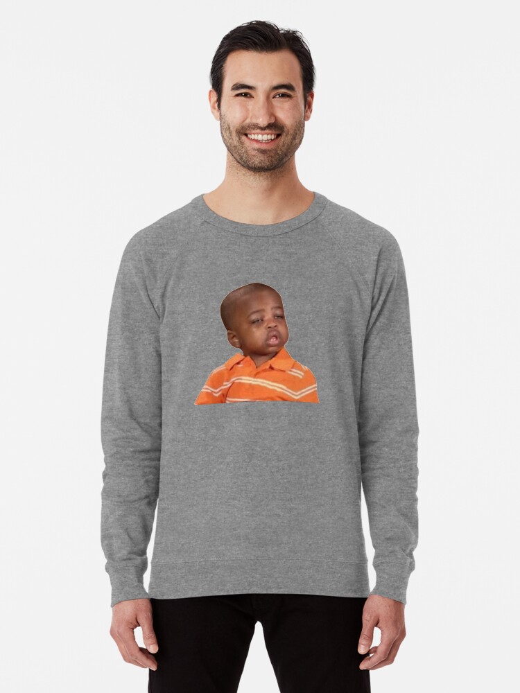 High Black Kid Meme Lightweight Sweatshirt By Kylejohnsontv Redbubble