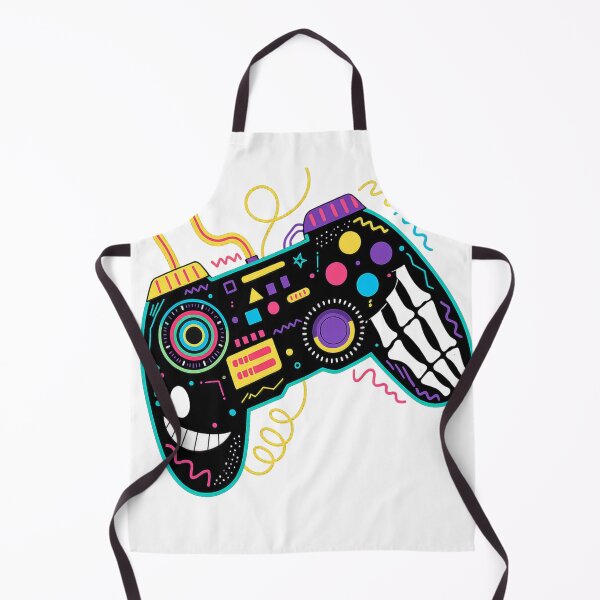 Item preview, Retro Skeleton Game Controller Abstract Neon Art designed and sold by FABIOLA1970.