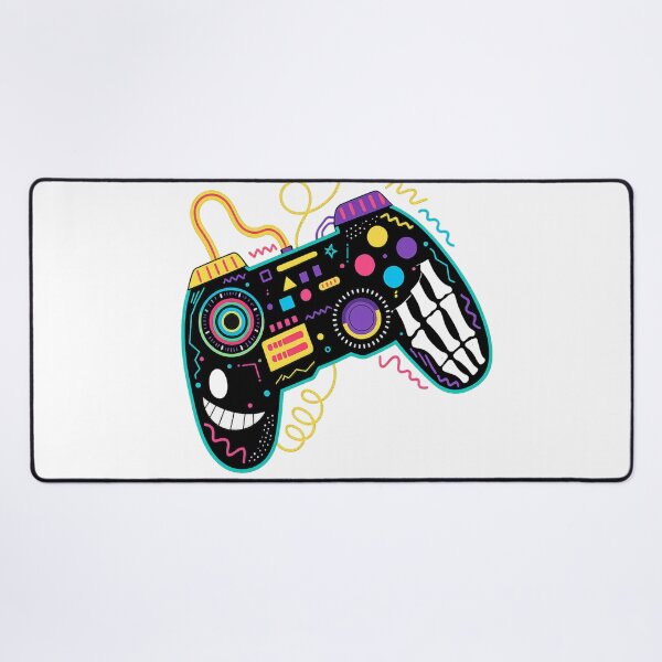 Item preview, Retro Skeleton Game Controller Abstract Neon Art designed and sold by FABIOLA1970.
