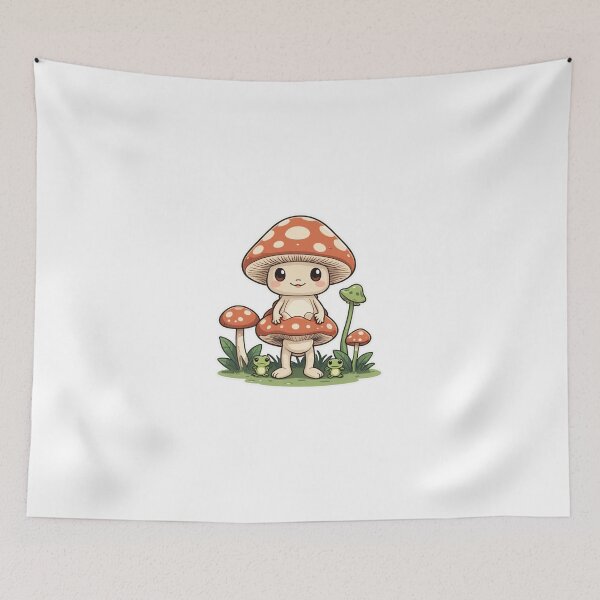 Item preview, Cottagecore Mushroom Character Soft Pastel Style – Mushroom lover gift designed and sold by michallechowicz.