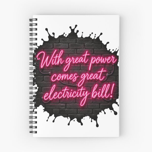 Item preview, With great power comes great electricity bill! designed and sold by MisterSippi.