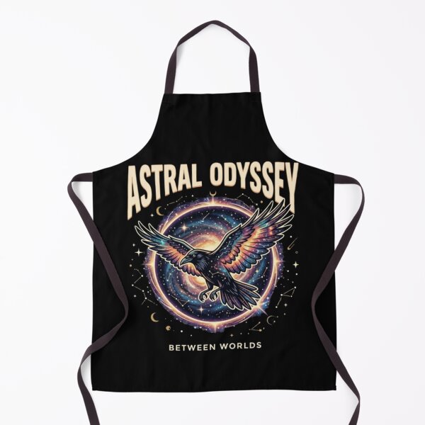 Item preview, Astral Odyssey – Mystical Cosmic crow Illustration designed and sold by Dogandesighn.