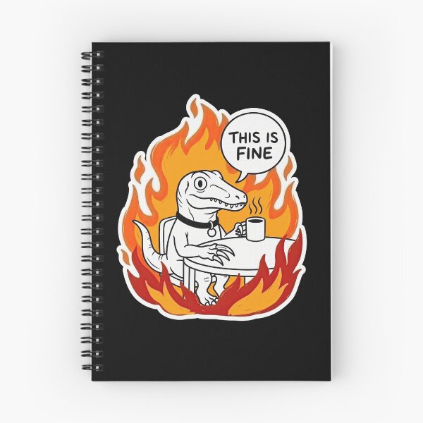 Item preview, Deinonychus Drinking Mug in Fiery Inferno designed and sold by Flying Doggo.