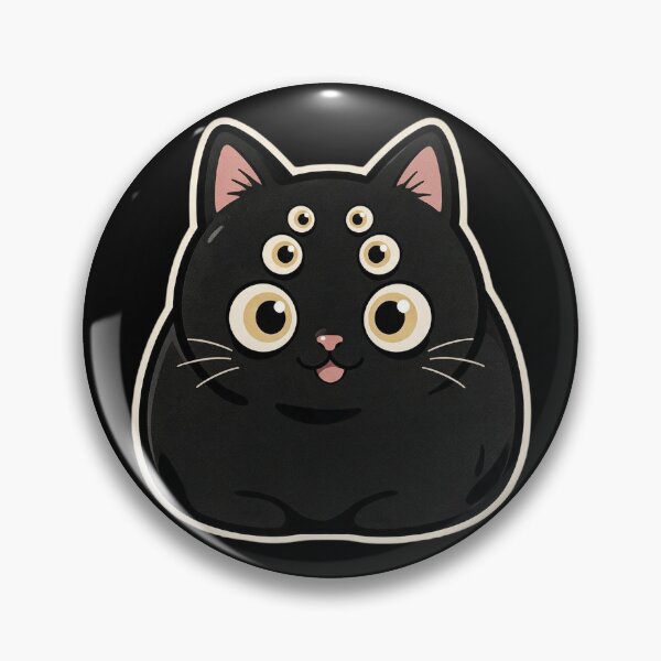 Item preview, Black Cat Loaf With Too Many Eyes designed and sold by The Mellonaire.