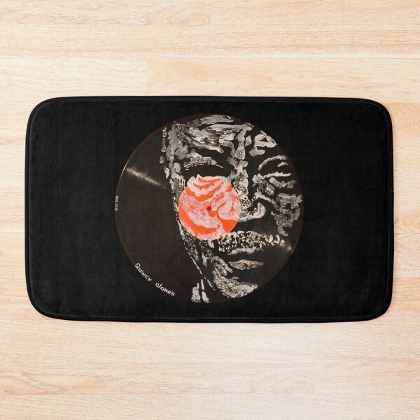 Item preview, Quincy Jones Legendary Jazz Producer & Mastermind Portrait Painted on Vinyl Record Wall Art – Facevinyl #39 designed and sold by Yurii Yermolenko.