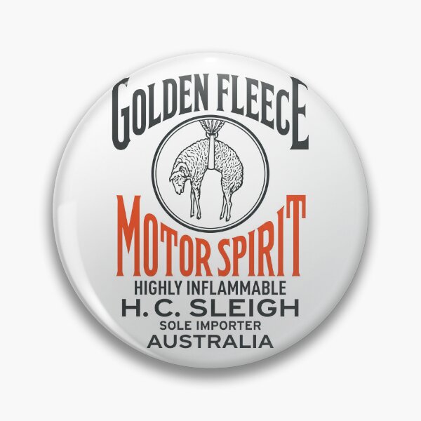 Item preview, Golden Fleece Motor Spirit Vintage Sign - HC Sleigh Australia Garage Icon designed and sold by EdGraphy.