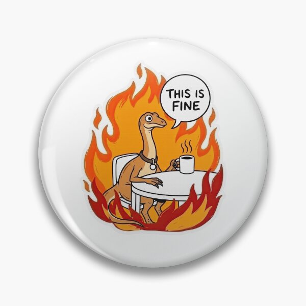 Item preview, Gallimimus Holding Coffee in Blazing Room designed and sold by Flying Doggo.