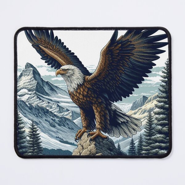 Item preview, Golden eagle encounter on a mountain peak in the Caucasus designed and sold by FotoworldEdel.