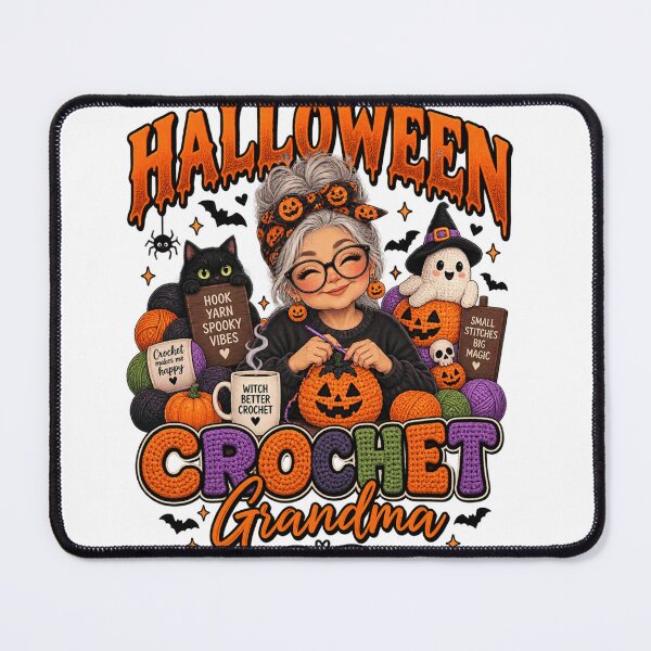 Item preview, Crochet Grandma, Halloween Craft Graphic , Spooky Yarn designed and sold by pixelartshop4r.