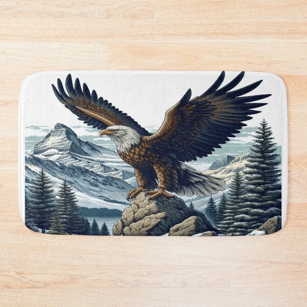 Item preview, Golden eagle encounter on a mountain peak in the Caucasus designed and sold by FotoworldEdel.