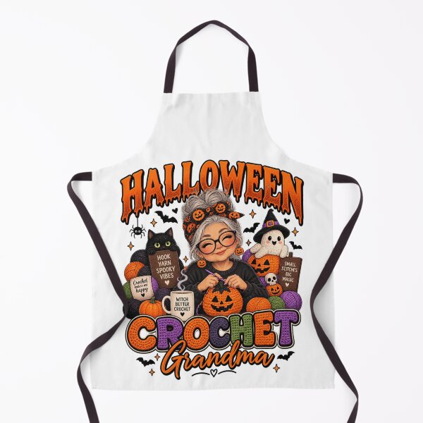 Item preview, Crochet Grandma, Halloween Craft Graphic , Spooky Yarn designed and sold by pixelartshop4r.