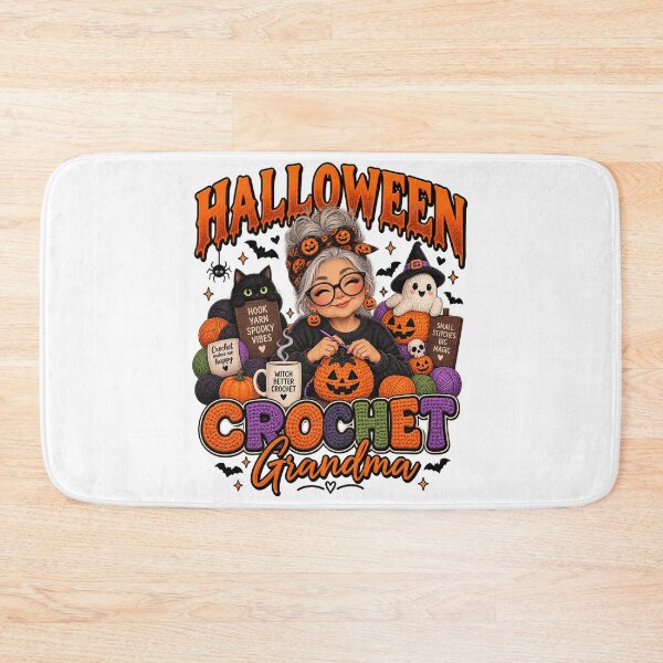 Item preview, Crochet Grandma, Halloween Craft Graphic , Spooky Yarn  designed and sold by pixelartshop4r.