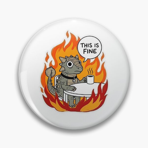 Item preview, Ankylosaurus Drinking Coffee in Scorching Blaze designed and sold by Flying Doggo.
