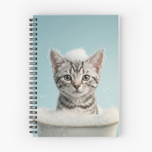 Item preview, Baby American Shorthair Bubble Bath Nursery Bathroom Art designed and sold by LazyOwlStore.