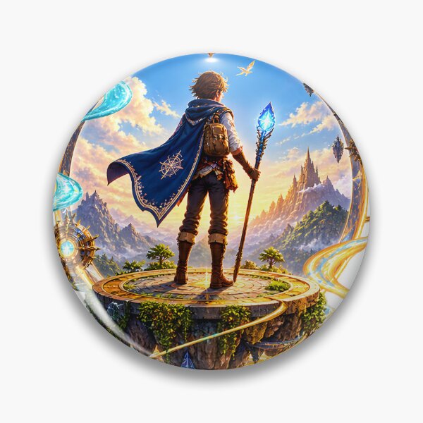 Item preview, Seven Worlds – Fantasy Explorer Adventure Art designed and sold by ADEL MASSRY (AM)©.