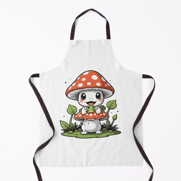 Item preview, Cottagecore Mushroom Character Black and White Ink Style – Mushroom lover gift designed and sold by michallechowicz.