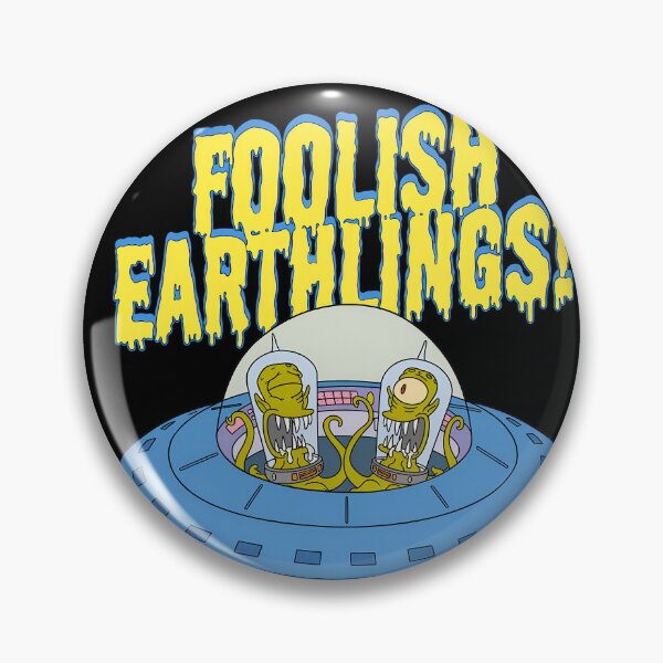 Item preview, Simpsons Aliens Kang Kodos Foolish Earthlings Parody designed and sold by ZEtexaxe.