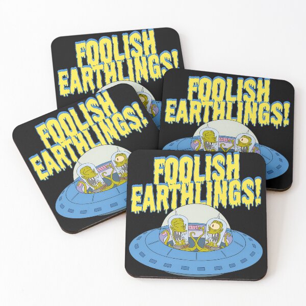 Item preview, Simpsons Aliens Kang Kodos Foolish Earthlings Parody designed and sold by ZEtexaxe.
