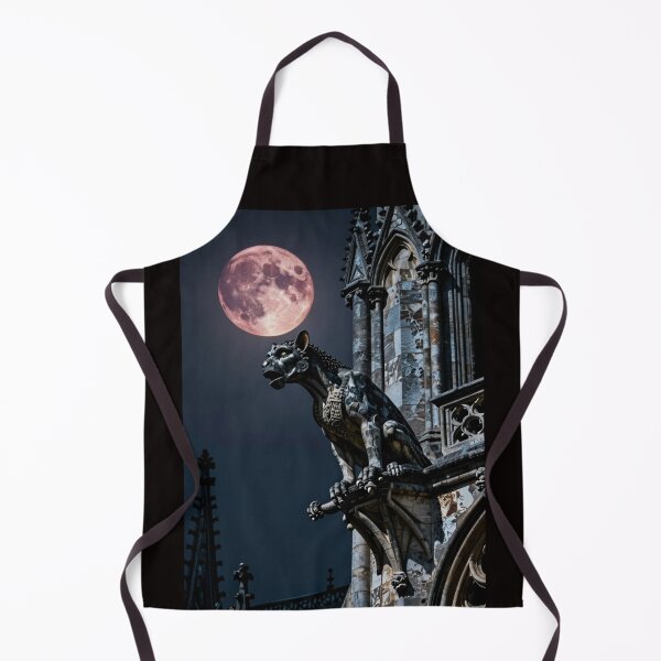 Item preview, Gothic Guardian Gargoyle Blood Moon Sunset Wall Art designed and sold by VintageManiac.