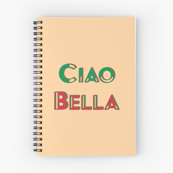Item preview, Ciao Bella Italian Quote - Retro Red & Green Bold Typography designed and sold by Caterina@.