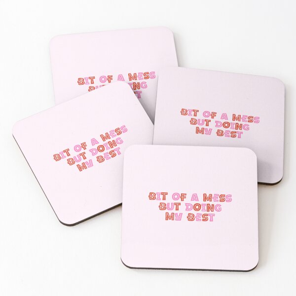 Item preview, BIT OF A MESS BUT DOING MY BEST | positive typography designed and sold by thehappyintrovert .