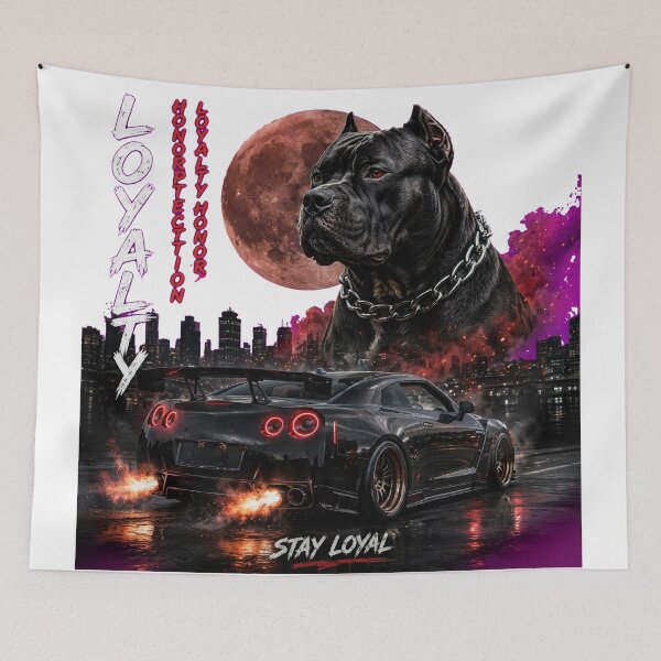 Item preview, Stay Loyal Pitbull Nissan GTR Blood Moon designed and sold by blacksaga.