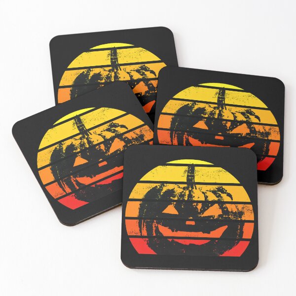 Item preview, Retro Sunset Jack O Lantern Vintage Pumpkin Silhouette designed and sold by ZEtexaxe.