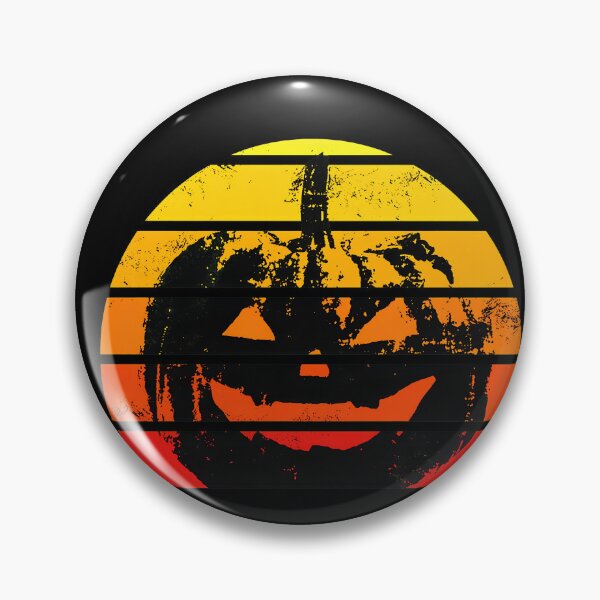 Item preview, Retro Sunset Jack O Lantern Vintage Pumpkin Silhouette designed and sold by ZEtexaxe.