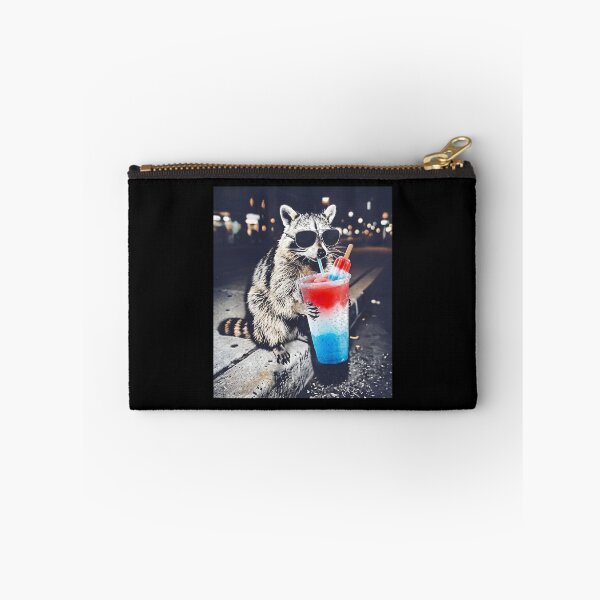 Item preview, Raccoon Drinking Patriotic Slushie - 4th Of July designed and sold by onlytiggokk.