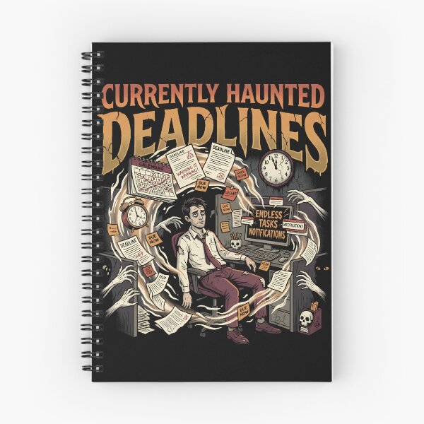 Item preview, Currently Haunted by Deadlines designed and sold by ViviArtix.