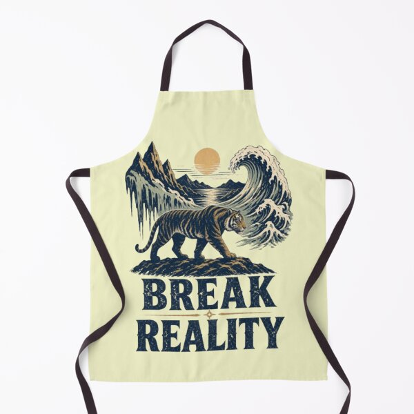 Item preview, Break Reality – Surreal Tiger Nature Illustration designed and sold by Dogandesighn.