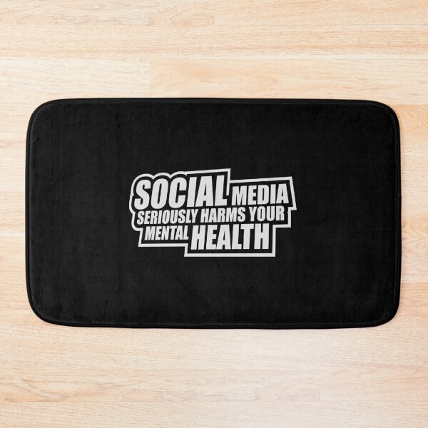 Item preview, Social Media Seriously Harms Your Mental Health designed and sold by shirt-o-mat.