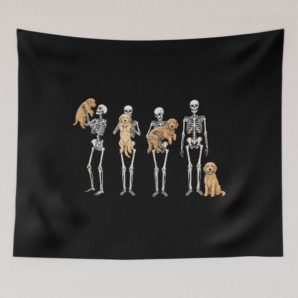 Item preview, Golden Retriever - Skeleton Bone Halloween designed and sold by onlytiggokk.