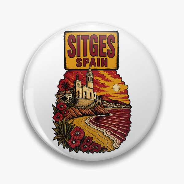Item preview, Sitges Spain Vintage Travel Tourism designed and sold by TravelersGems.