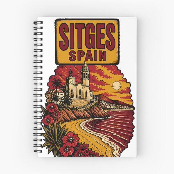 Item preview, Sitges Spain Vintage Travel Tourism designed and sold by TravelersGems.