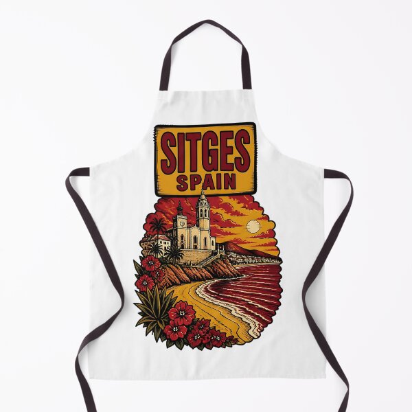 Item preview, Sitges Spain Vintage Travel Tourism designed and sold by TravelersGems.