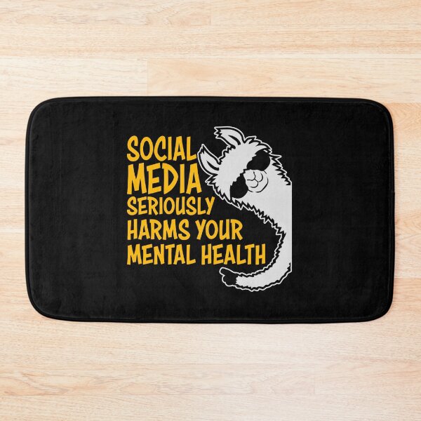 Item preview, Social Media Seriously Harms Your Mental Health designed and sold by shirt-o-mat.